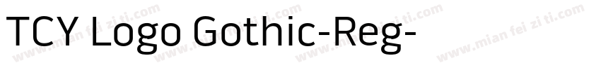 TCY Logo Gothic-Reg字体转换